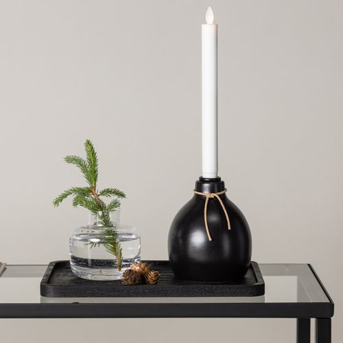 Bougeoir Design à LED "ulricehamn" 12cm Noir