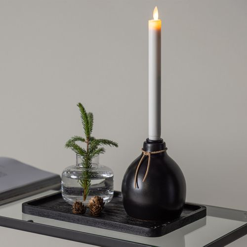 Bougeoir Design à LED "ulricehamn" 12cm Noir