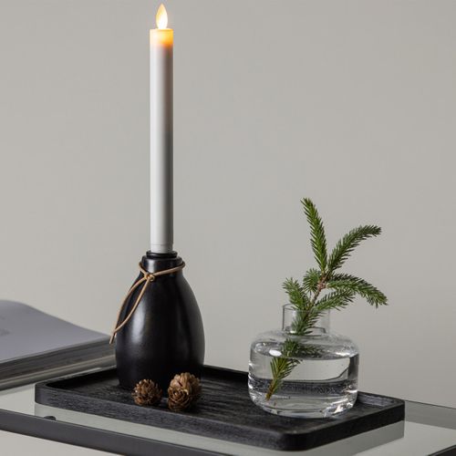 Bougeoir Design à LED "ulricehamn" 9cm Noir