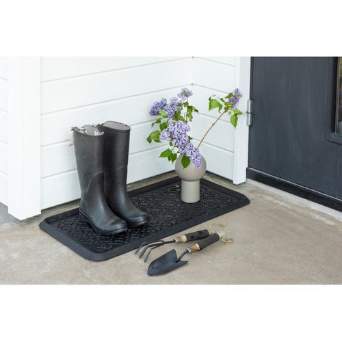 Paillasson En Caoutchouc "gunnar" 45x75cm Noir