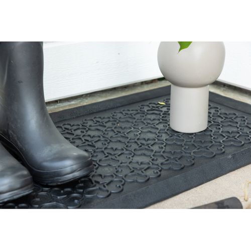 Paillasson En Caoutchouc "gunnar" 45x75cm Noir