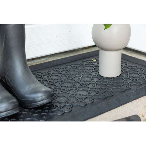 Paillasson En Caoutchouc "gunnar" 45x75cm Noir