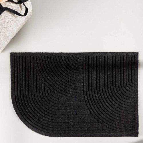 Paillasson Design "valentino" 60x90cm Noir
