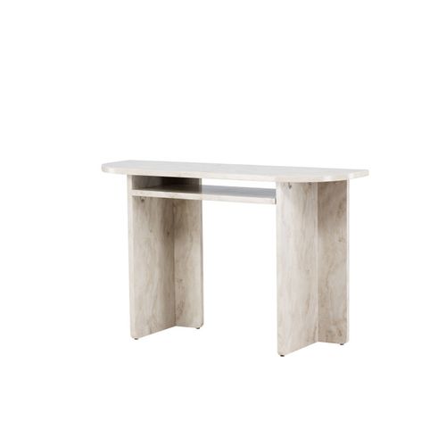Console Effet Marbre "alesund" 120cm Beige