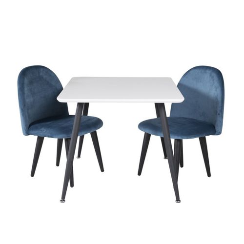 Table Enfant "plaza" 60x80cm Blanc et Noir