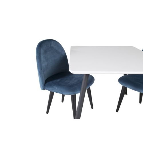 Table Enfant "plaza" 60x80cm Blanc et Noir