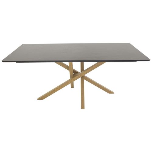 Table De Repas 90 X 180 Cm Piazza Noir, Marron