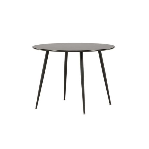 Table à Manger Ronde "plaza" 100cm Noir