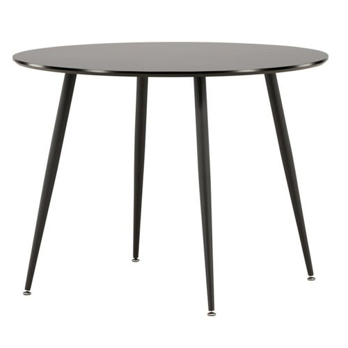 Table à Manger Ronde "plaza" 100cm Noir