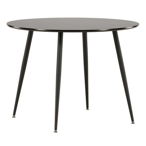 Table à Manger Ronde "plaza" 100cm Noir