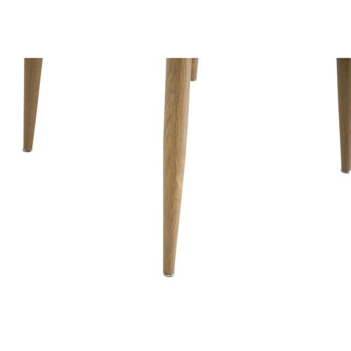 Table à Manger Ronde "plaza" 100cm Blanc et Naturel