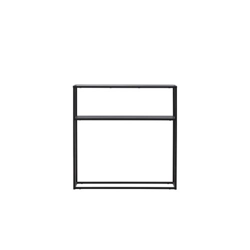 Console Design En Verre "bogota" 80cm Noir