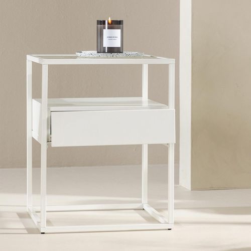 Table D'appoint Design "fortaleza" 51cm Blanc