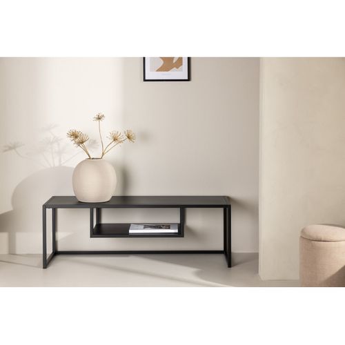 Meuble TV Minimaliste En Acier Riverside Noir