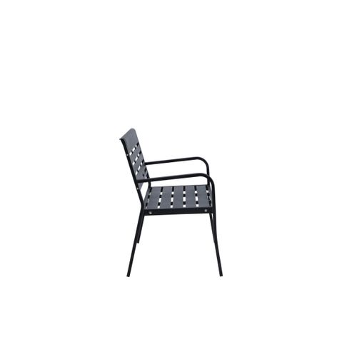 Banc De Jardin "elvas" 125cm Noir