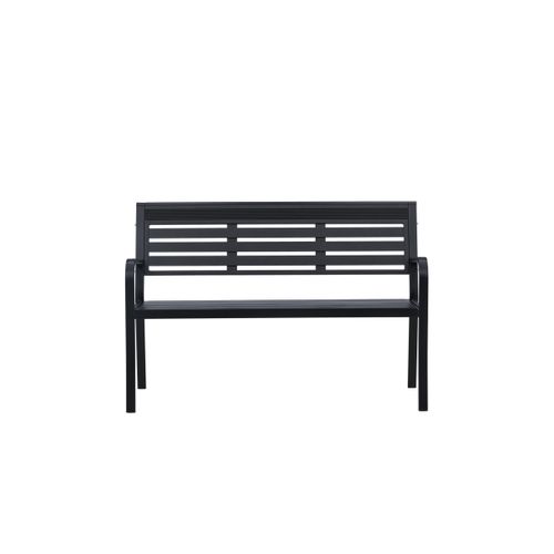 Banc De Jardin "elvas" 125cm Noir