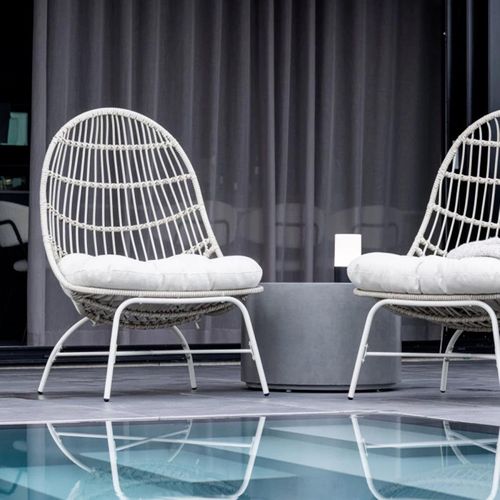 Fauteuil De Jardin "paul" 94cm Beige