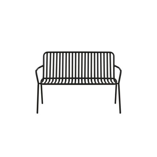 Banc De Jardin En Métal "peking" 130cm Noir