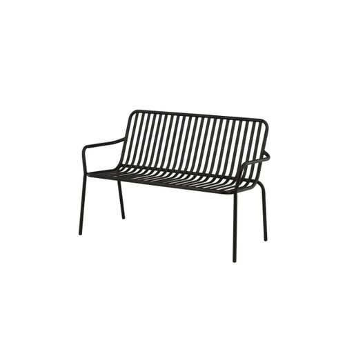 Banc De Jardin En Métal "peking" 130cm Noir