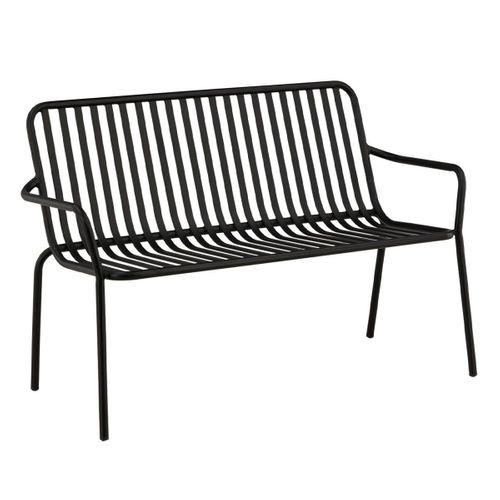 Banc De Jardin En Métal "peking" 130cm Noir
