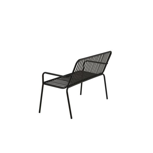 Banc De Jardin En Métal "peking" 130cm Noir