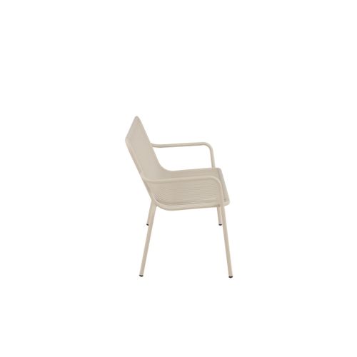 Banc De Jardin En Métal "peking" 130cm Beige