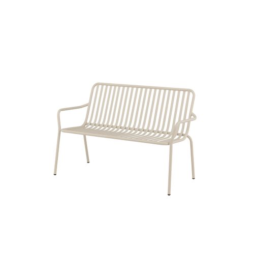 Banc De Jardin En Métal "peking" 130cm Beige