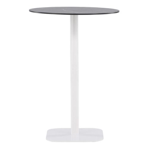 Table De Bar De Jardin "milano" 100cm Gris et Blanc