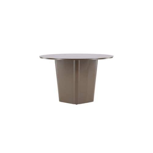 Table De Jardin Ronde "santa Fe" 120cm Marron