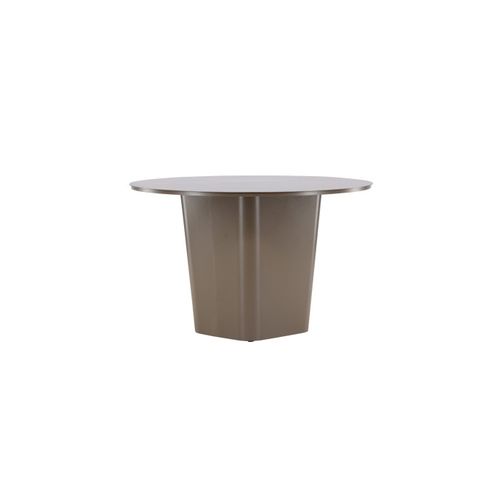 Table De Jardin Ronde "santa Fe" 120cm Marron