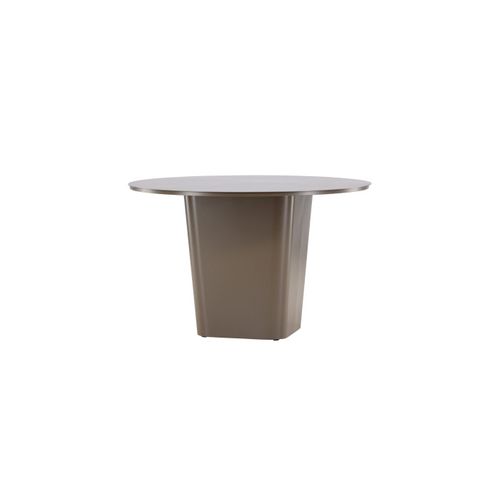 Table De Jardin Ronde "santa Fe" 120cm Marron