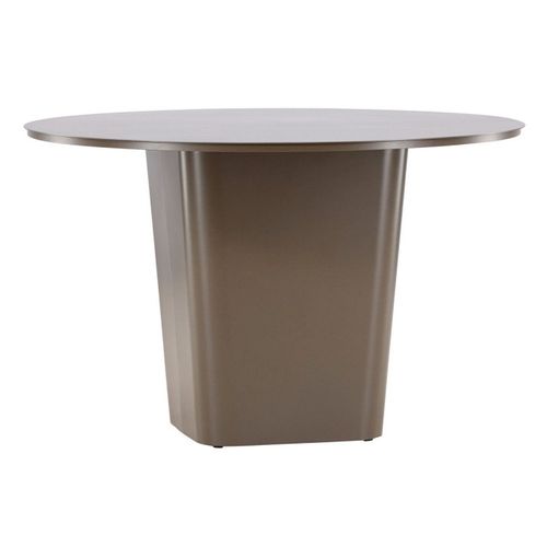 Table De Jardin Ronde "santa Fe" 120cm Marron