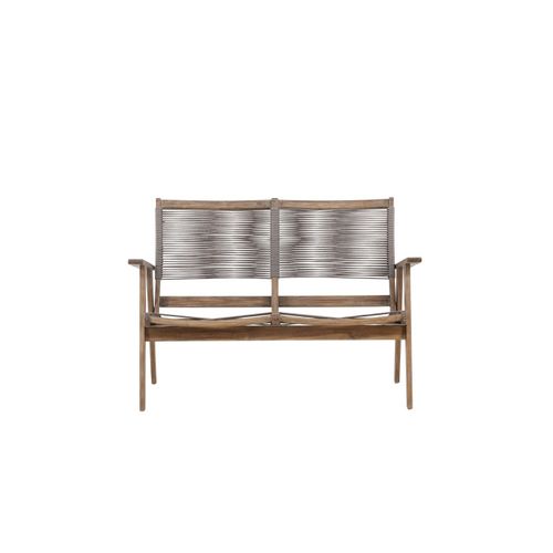 Canapé De Jardin 2 Places "little John" 120cm Marron