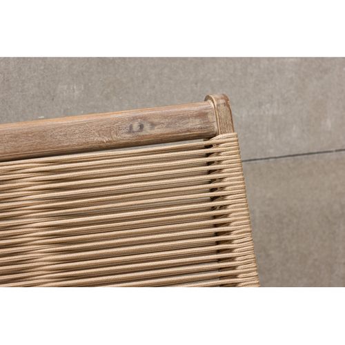 Fauteuil De Jardin En Bois "peter" 88cm Marron