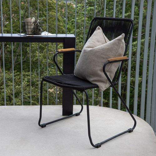 Chaise De Jardin "barton" 82cm Noir