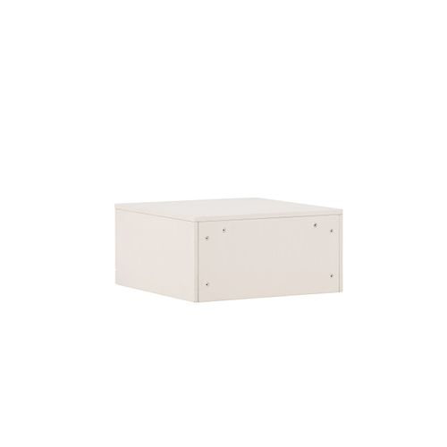 Table De Chevet 2 Tiroirs "nice" 29cm Beige