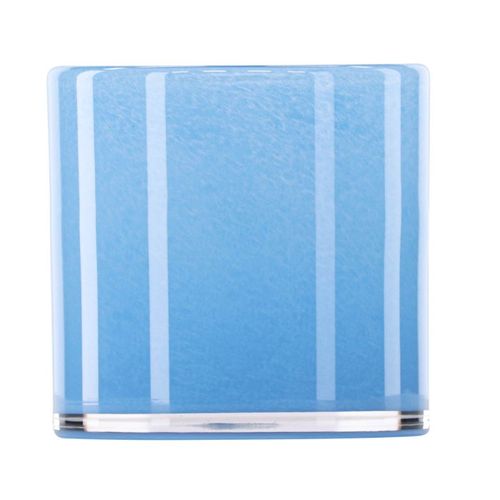 Photophore Déco "gloria" 12cm Bleu Clair