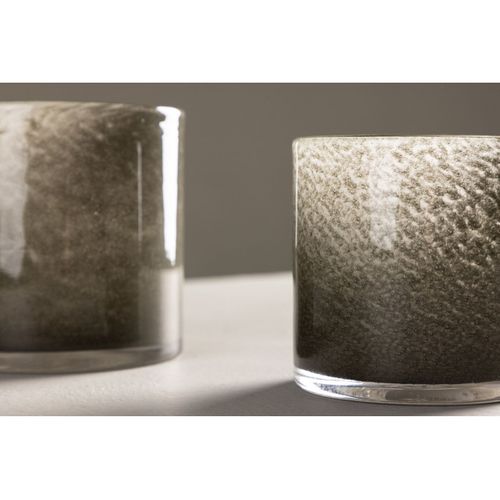 Photophore Déco "gloria" 10cm Vert