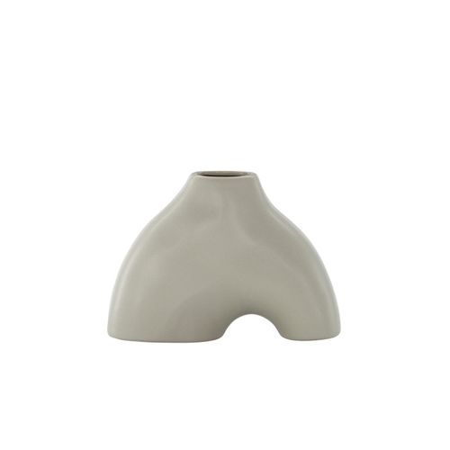 Vase Design "kento" 15cm Gris Clair