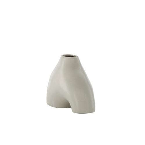 Vase Design "kento" 15cm Gris Clair