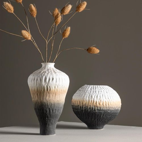 Vase Design Tricolore "pane" 29cm Multicolore