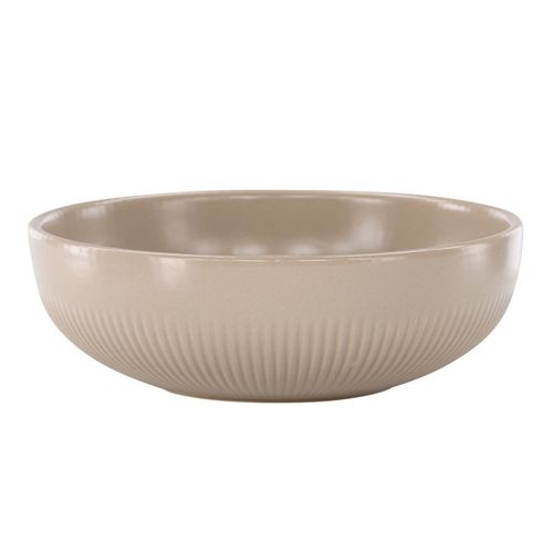 Bougeoir Design En Céramique "posh" 18cm Beige