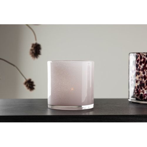 Photophore Déco "gloria" 10cm Rose Clair