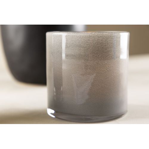 Photophore Déco "gloria" 10cm Gris Clair