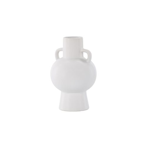 Vase Design En Céramique "cent" 24cm Blanc