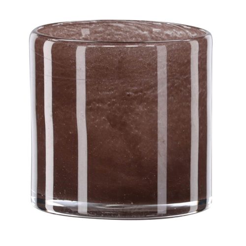 Photophore Déco "gloria" 12cm Marron