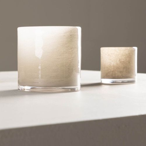 Photophore Déco "gloria" 12cm Beige