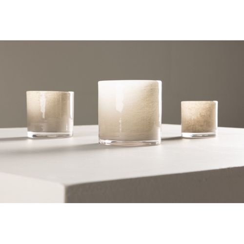 Photophore Déco "gloria" 12cm Beige