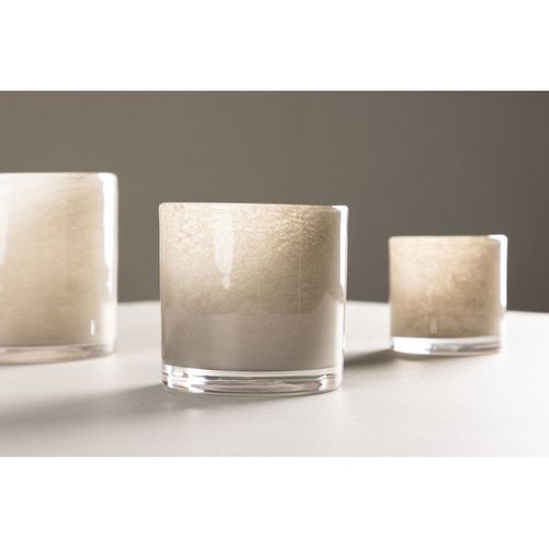 Photophore Déco "gloria" 10cm Beige