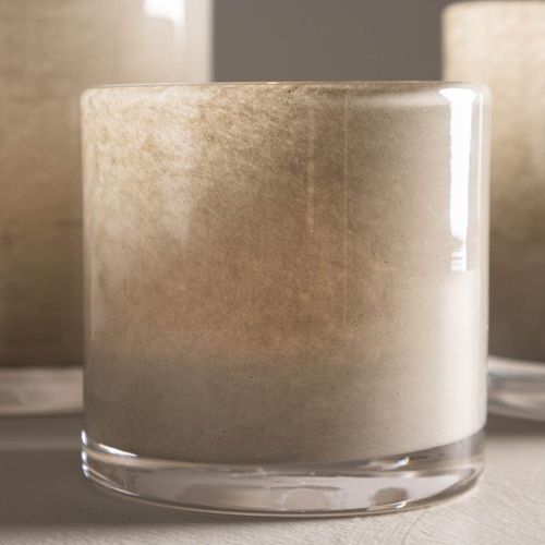 Photophore Déco "gloria" 8cm Beige